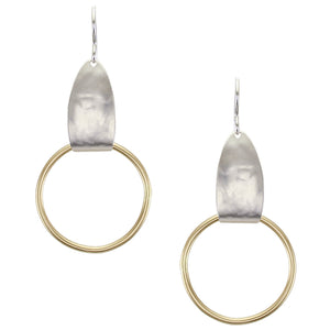 Long Oval with Ring Wire Earring
