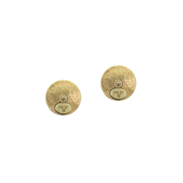 Small Dished Disc Post Earring