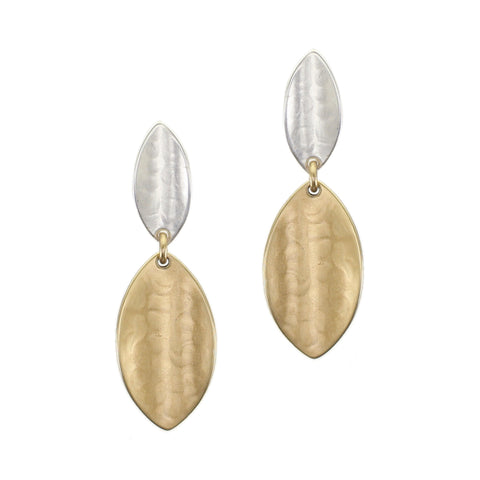 Medium Linked Leaves Post Earrings