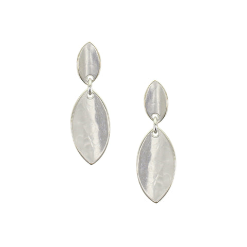Small Linked Leaves Post Earrings
