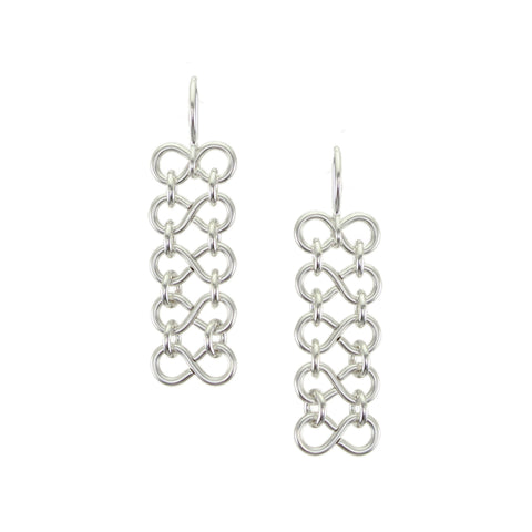 Small Chain Mail Wire Earrings