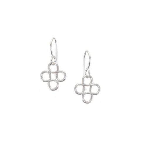 Small Double Infinity Wire Earrings