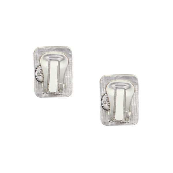 Layered Rectangles Clip or Post Earrings
