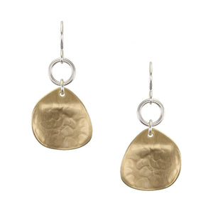 Ring with Organic Disc Wire Earrings