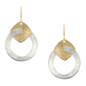 Medium Ring with Rounded Square Wire Earrings