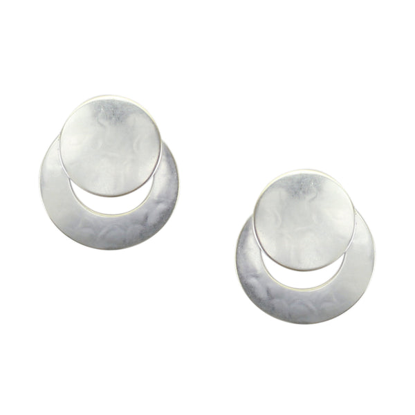 Silver Post or Clip on Earrings