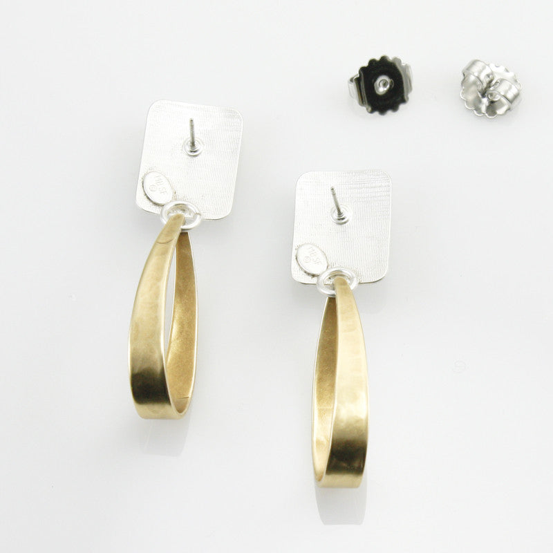★MIDNIGHT MOMENT.★ rectangle earring silver Silpada 'Lustrous Wave' Sterling Silver Drop Earrings | Silpada