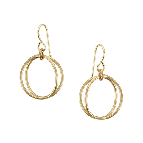 Small Back to Back Wire Hoops Wire Earring