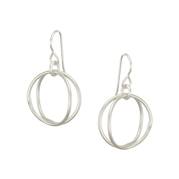 Small Back to Back Wire Hoops Wire Earring