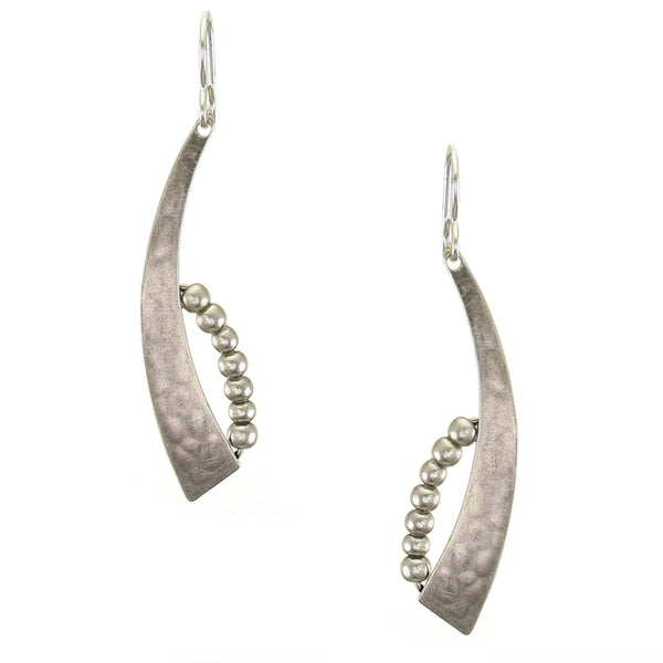 Arch and Beads Wire Earring