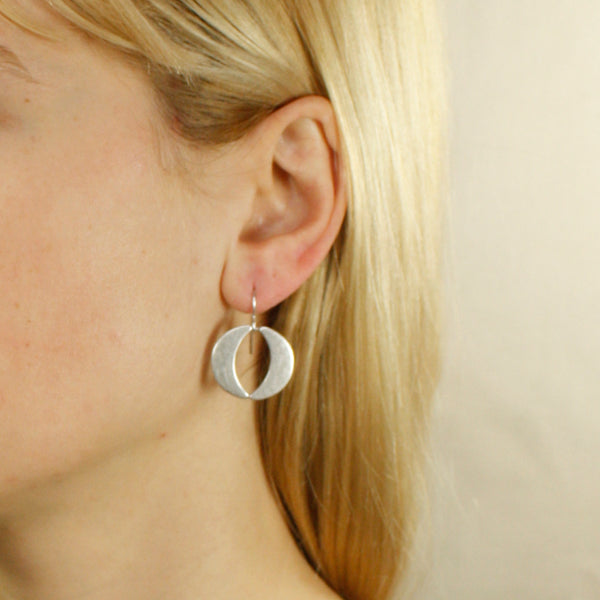 Double Crescent Wire Earring