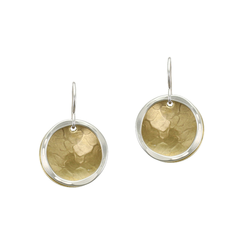 Small Layered Disc and Hammered Ring Earring – Marjorie Baer Accessories