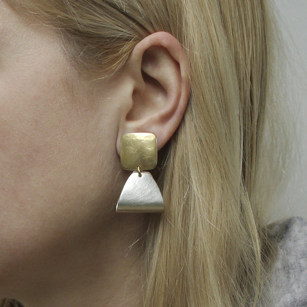 Square with Triangular Loop Earring
