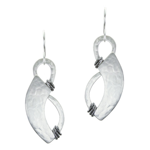 Swoops with Accents Rings Wire Earring