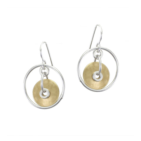Rings with Cutout Disc and Rings Earring