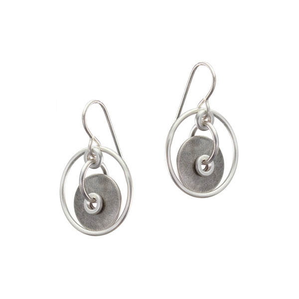 Rings with Cutout Disc and Rings Earring