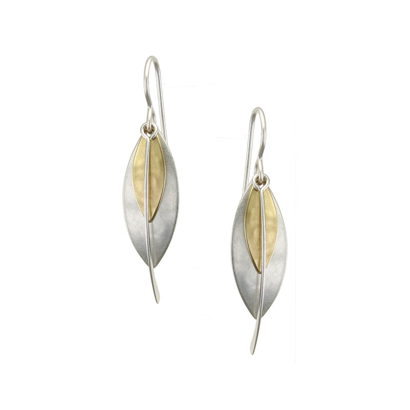 Layered Leaves and Swoop Earring