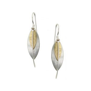 Layered Leaves and Swoop Earring
