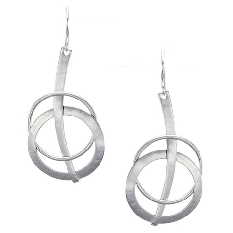 Rod with Layered Rings Earring