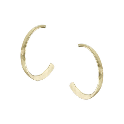 Marjorie Baer Wire Earrings: Wire Wrapped Cutout Slanted Rectangle, Br -  Helen Winnemore's