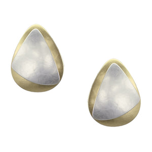 Rounded Triangle with Teardrop Earring
