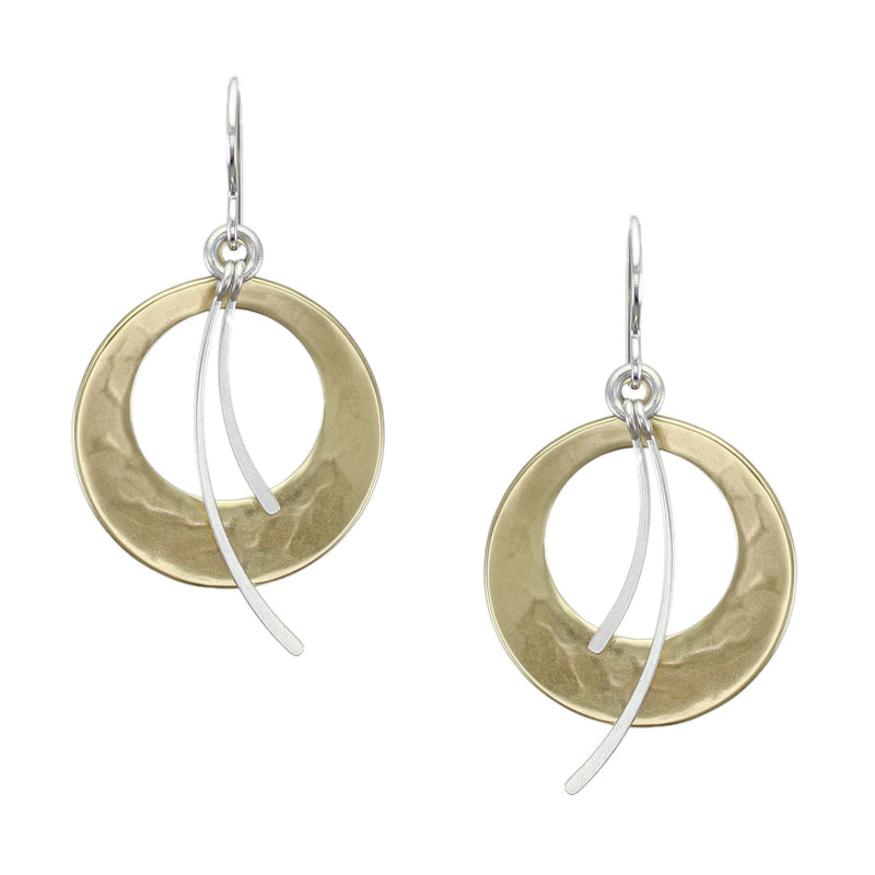 Cutout Discs with Swoops Earring