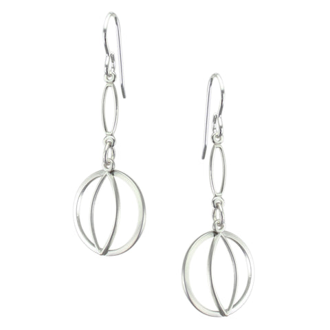 Layered Pointed Oval Rings Earring
