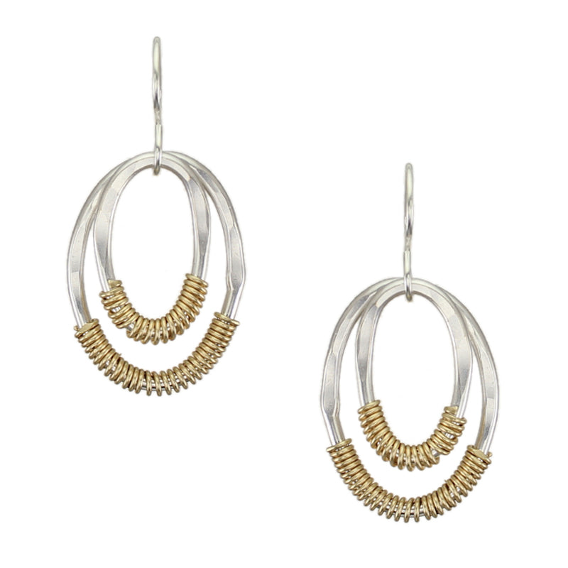 Wire Wrapped Oval Rings Wire Earring – Marjorie Baer Accessories