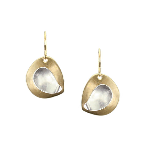 Organic Disc with Paisley Earring