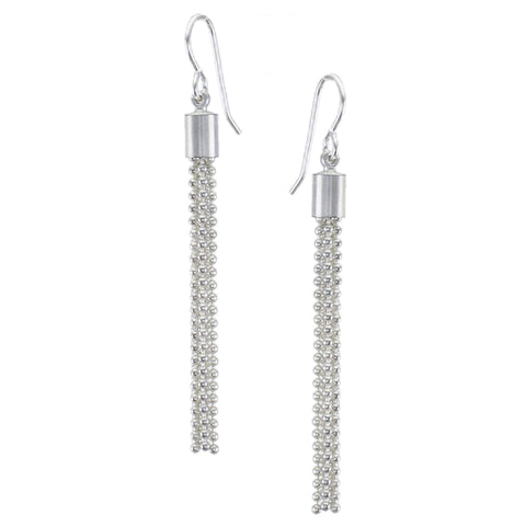 Small Ball Chain Tassel Wire Earring