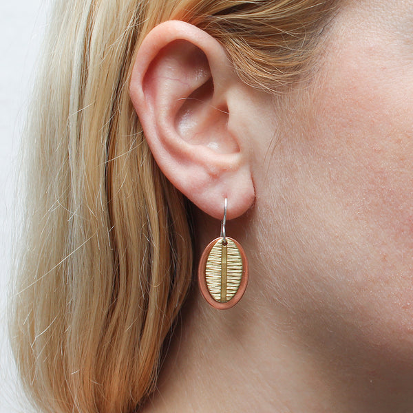 Layered Ovals Wire Earring