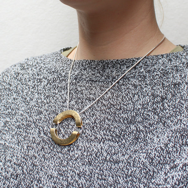 Medium Hinged and Folded Rings Rings Necklace