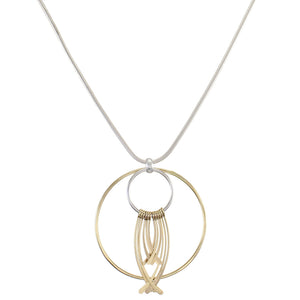 Medium Rings and Fringe Necklace