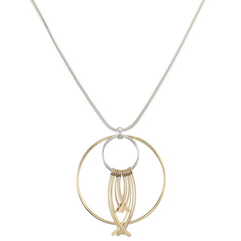 Medium Rings and Fringe Necklace