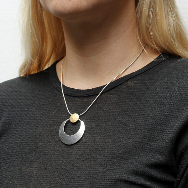 Disc with Crescent Necklace