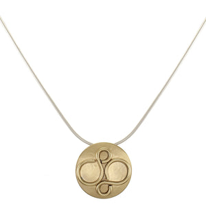 Disc with Double Infinity Necklace