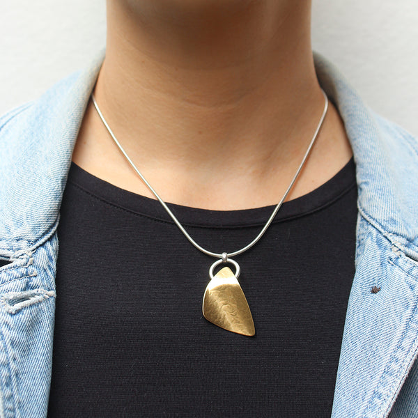 Rounded Triangle with Ring Necklace