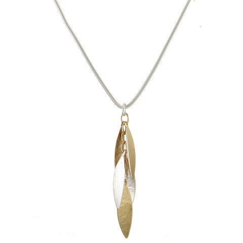 Long Layered Leaves Necklace