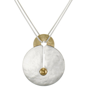 Cutout Disc with Mother of Pearl on Black Cord Necklace – Marjorie Baer  Accessories