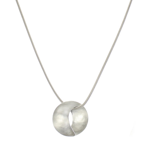 Convex and Concave Crescents Necklace