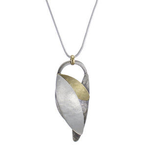 Long Overlapping Leaves Necklace