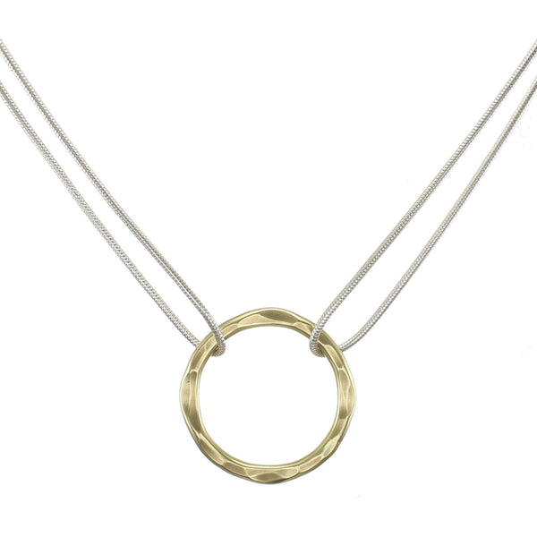 Hammered Ring Necklace