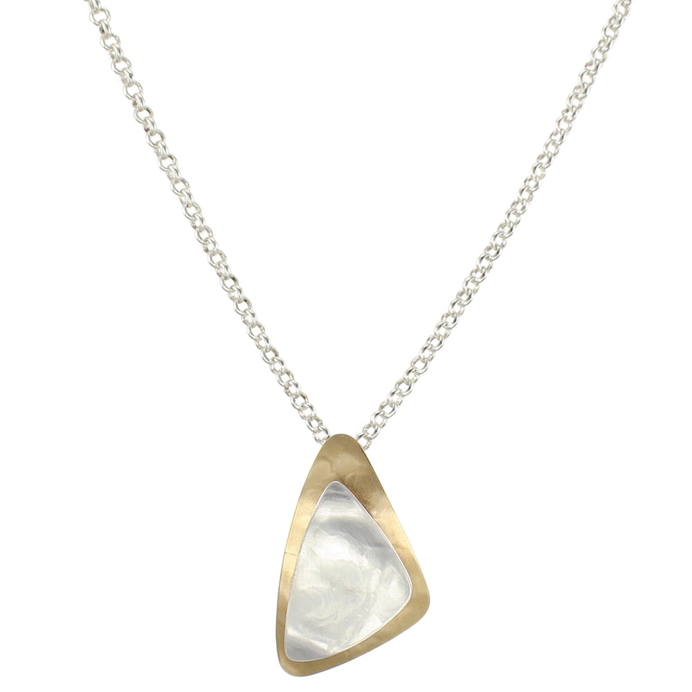 Layered Triangles Long Necklace