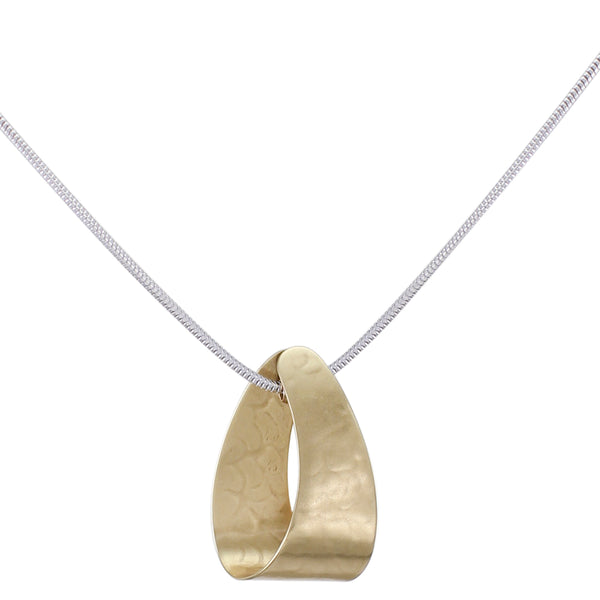 Wide Loop on Snake Chain Necklace