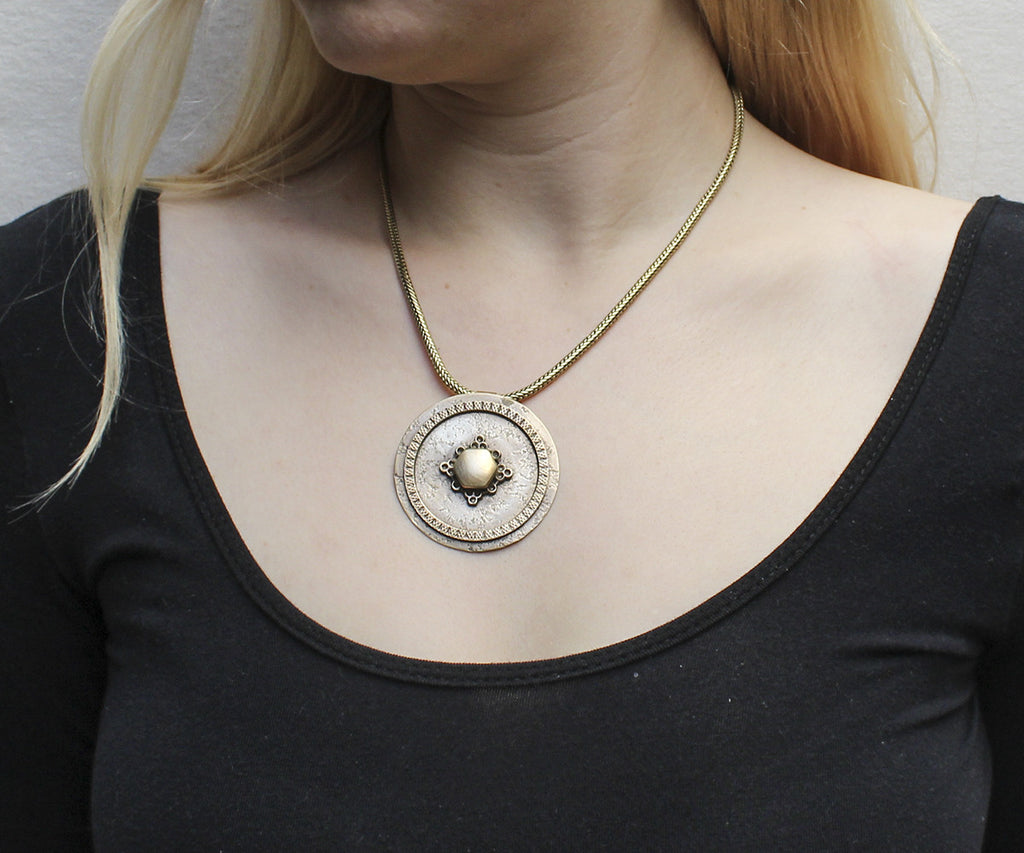 Necklace Marjorie Baer Jewelry Vintage Marjorie Baer SF Brass