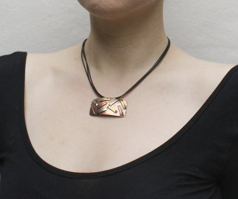 Tricolor Vintage Marjorie Baer Necklace